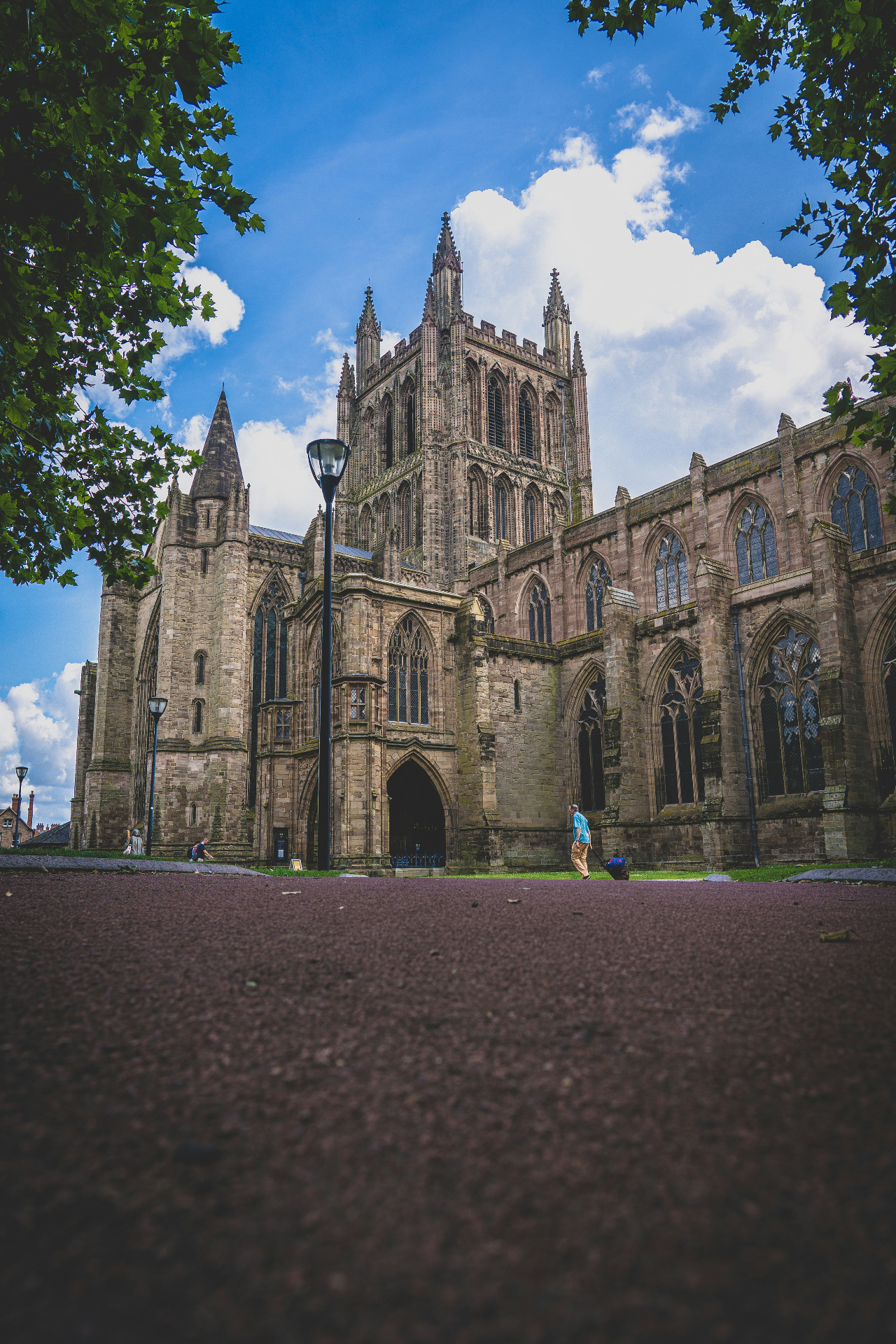 Hereford Cathedral on a sunny day